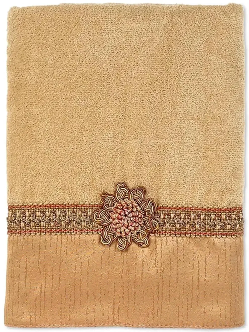 Avanti Braided Cuff Medallion Bath Towel, 25